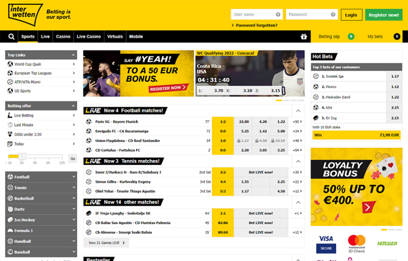 Interwetten Διαδικασίες πρόσβασης και ασφάλεια λογαριασμού